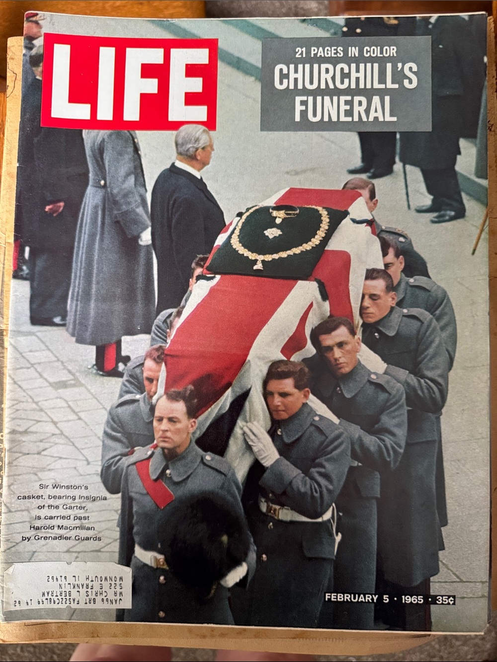 LIFE Magazine — "Churchill's Funeral" Cover (Feb 5, 1965)